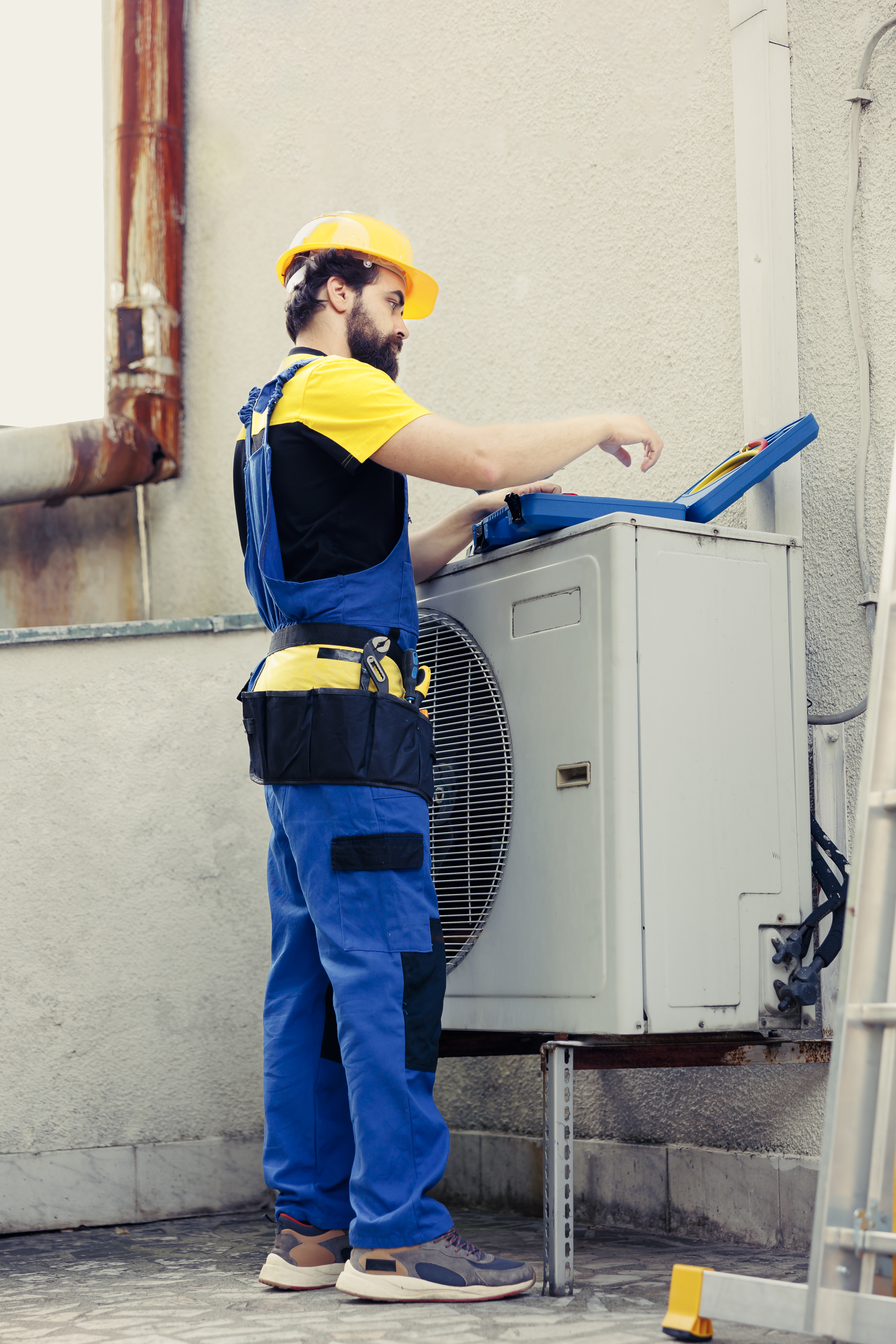 HVAC technician working
